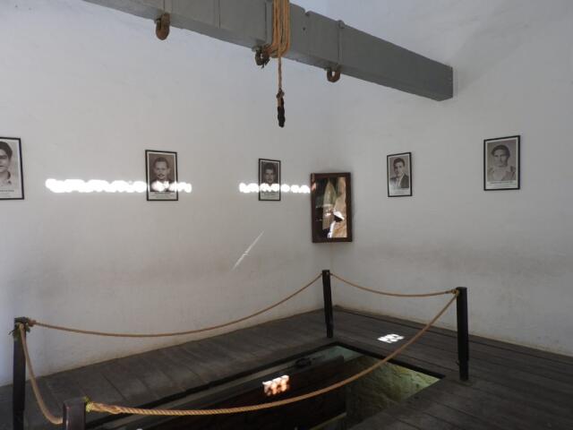 The room of the gallows where nine heroes were hanged